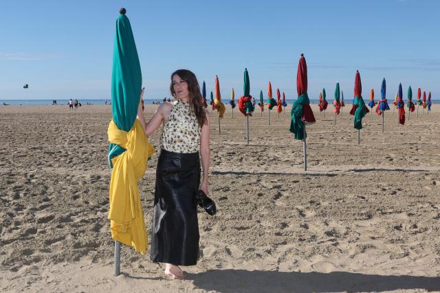 French actress and Director Fanny Sidney poses during a photo call on the sidelines of the 52nd edition of the Deauville american film festival in Deauville on September 12, 2026. (Photo by Alain JOCARD / AFP)