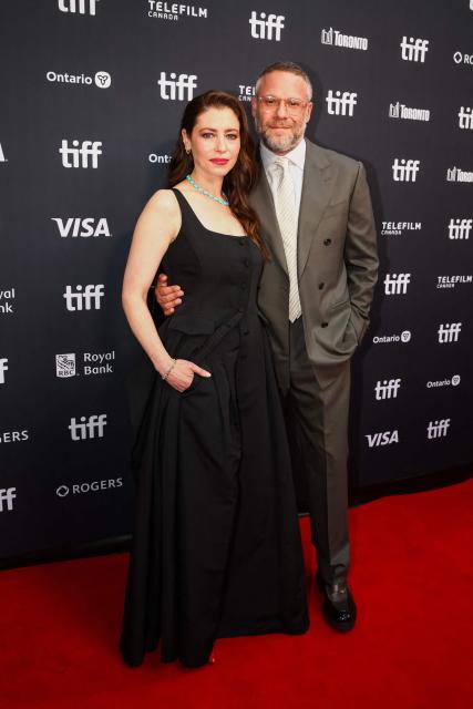 US director Lauren Miller Rogen and Canadian actor Seth Rogen attend the "Babies" premiere during the Toronto International Film Festival in Toronto, Ontario, Canada on September 12, 2026. The 2026 Toronto International Film Festival (TIFF) runs September 10-20, 2026. (Photo by Cole Burston / AFP)