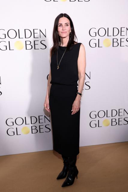 US actress Courteney Cox attends The Road to the Golden Globes party at the Four Seasons Hotel during Toronto International Film Festival in Toronto, Ontario, Canada on September 12, 2026. (Photo by VALERIE MACON / AFP)