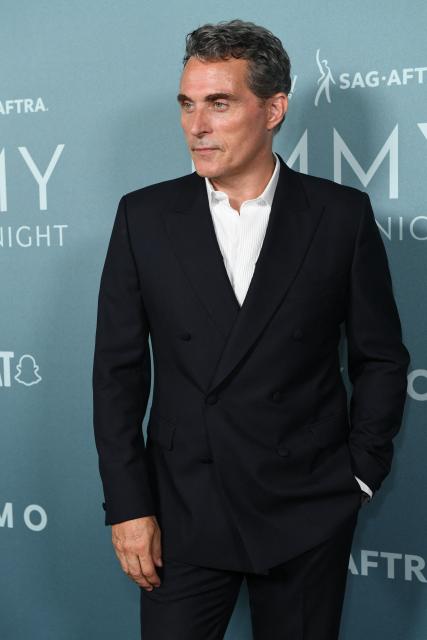 British actor Rufus Sewell attends The Hollywood Reporter and SAG AFTRA Emmy nominees party at Chateau Marmont in Los Angeles on September 12, 2026. (Photo by Unique Nicole / AFP)