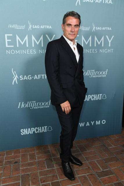 British actor Rufus Sewell attends The Hollywood Reporter and SAG AFTRA Emmy nominees party at Chateau Marmont in Los Angeles on September 12, 2026. (Photo by Unique Nicole / AFP)