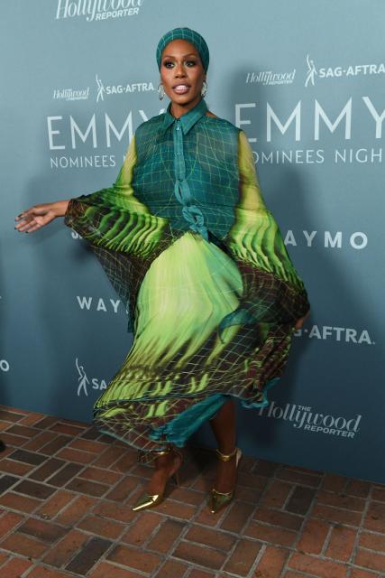 US actress Laverne Cox attends The Hollywood Reporter and SAG AFTRA Emmy nominees party at Chateau Marmont in Los Angeles on September 12, 2026. (Photo by Unique Nicole / AFP)