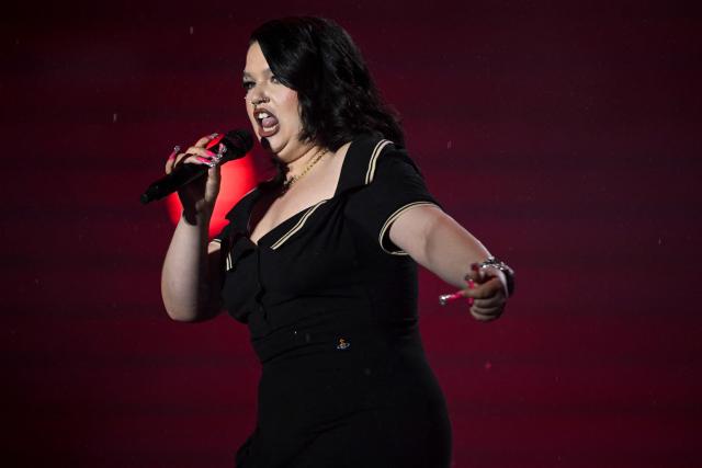 British singer Lola Young performs during the last night of Rock in Rio music festival at the Rio 2016 Olympic Park in Rio de Janeiro, Brazil on September 13, 2026. (Photo by MAURO PIMENTEL / AFP)