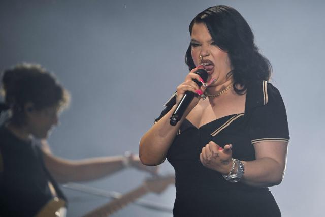 British singer Lola Young performs during the last night of Rock in Rio music festival at the Rio 2016 Olympic Park in Rio de Janeiro, Brazil on September 13, 2026. (Photo by MAURO PIMENTEL / AFP)