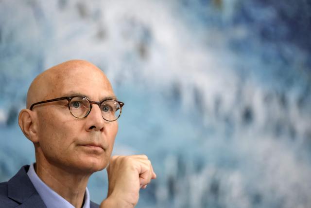 (FILES) UN High commissioner for Human Rights Volker Turk looks on during the 63rd session of United Nations (UN) Human Rights Council, in Geneva, on September 7, 2026. The United Nations rights chief called on September 14, 2026 for urgent action to rein in "frontier" artificial intelligence, warning that the technology poses "unprecedented risks". "We are on the cusp of irreversible change, affecting not just us but generations of humanity to come," Volker Turk said in a statement, stressing the need for "urgent action that is adapted to the unprecedented risks posed by frontier AI". (Photo by Fabrice COFFRINI / AFP)