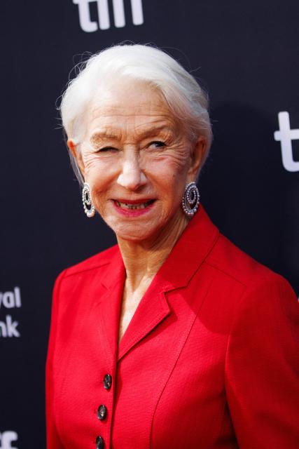 British actress Helen Mirren attends the premiere of "A Talent For Murder" during the Toronto International Film Festival at Roy Thomson Hall in Toronto, Ontario, Canada on September 14, 2026. The 2026 Toronto International Film Festival (TIFF) runs September 10-20, 2026. (Photo by Cole Burston / AFP)