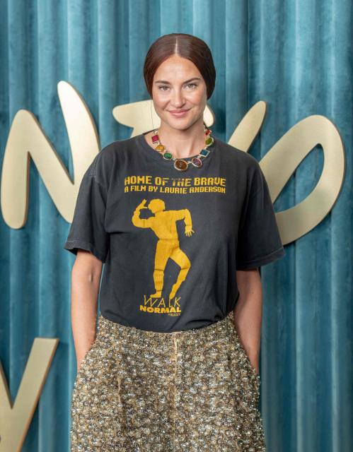 US actress Shailene Woodley arrives at the Walt Disney Company's Emmy Awards celebration at Vibiana in Los Angeles on September 14, 2026. (Photo by Connor Terry / AFP)