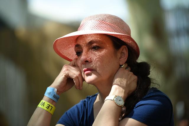 (FILES) French singer and musician Catherine Ringer gives a press conference at the opening of the 42nd edition of "Le Printemps de Bourges" rock and pop music festival in Bourges, central France, on April 24, 2018. Catherine Ringer, lead singer of the legendary duo Les Rita Mitsouko, died of cancer at the age of 68, her children told AFP on September 15, 2026. (Photo by GUILLAUME SOUVANT / AFP)