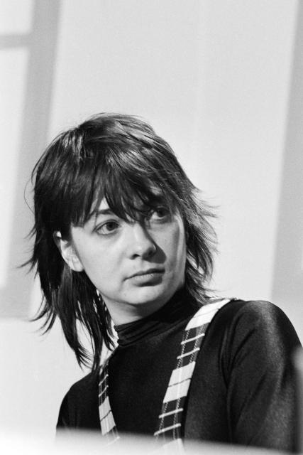 (FILES) French band Rita Mitsouko's Catherine Ringer performs on stage during the 10th edition of "Le Printemps de Bourges" rock and pop festival in the French city of Bourges on April 20, 1987. Catherine Ringer, lead singer of the legendary duo Les Rita Mitsouko, died of cancer at the age of 68, her children told AFP on September 15, 2026. (Photo by Frank PERRY / AFP)