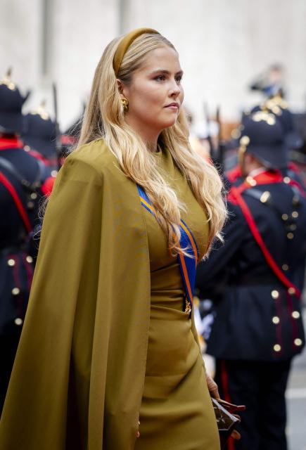 Dutch Princess Amalia arrives at the Royal Theatre on the Prinsjesdag in The Hague on September 15, 2026. (Photo by Iris van den Broek / ANP / AFP) / Netherlands OUT