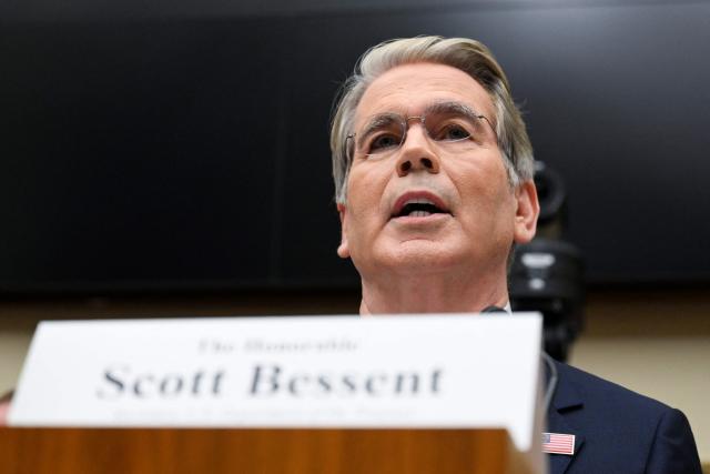 US Treasury Secretary Scott Bessent testifies during a House Financial Services Committee hearing on the state of the international financial system on Capitol Hill in Washington, DC, on September 15, 2026. (Photo by ROBERTO SCHMIDT / AFP)