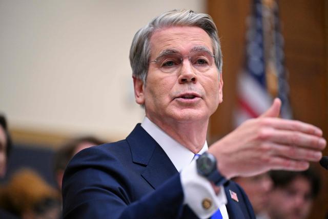 US Treasury Secretary Scott Bessent testifies during a House Financial Services Committee hearing on the state of the international financial system on Capitol Hill in Washington, DC, on September 15, 2026. (Photo by ROBERTO SCHMIDT / AFP)