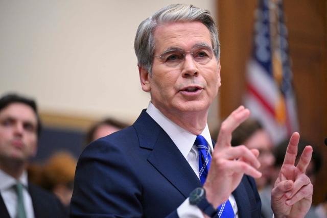 US Treasury Secretary Scott Bessent testifies during a House Financial Services Committee hearing on the state of the international financial system on Capitol Hill in Washington, DC, on September 15, 2026. (Photo by ROBERTO SCHMIDT / AFP)