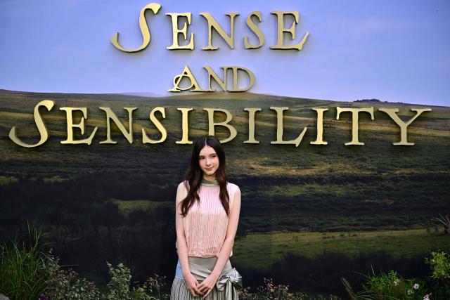 Irish-English actor Bodhi Rae Brethnach poses upon their arrival on the red carpet for the world premiere of the film Sense and Sensibility, in Leicester Square in central London on September 15, 2026. (Photo by Ben STANSALL / AFP)