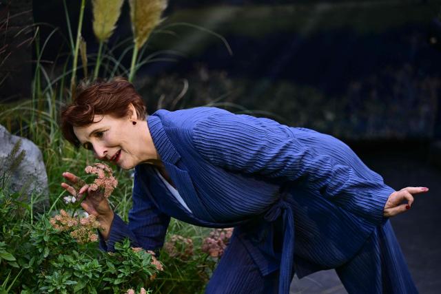 Irish actor Fiona Shaw poses upon their arrival on the red carpet for the world premiere of the film Sense and Sensibility, in Leicester Square in central London on September 15, 2026. (Photo by Ben STANSALL / AFP)