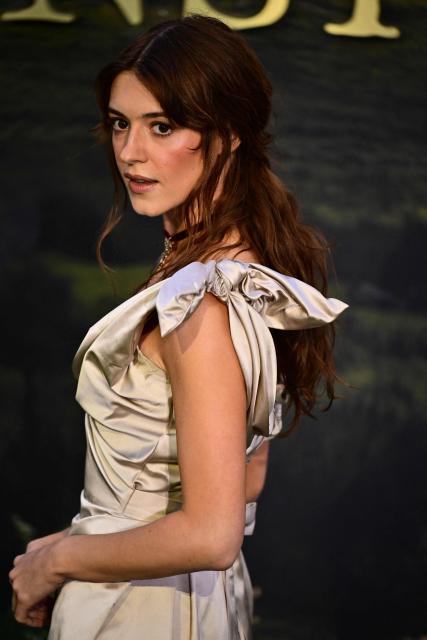 English actor Daisy Edgar-Jones poses upon their arrival on the red carpet for the world premiere of the film Sense and Sensibility, in Leicester Square in central London on September 15, 2026. (Photo by Ben STANSALL / AFP)
