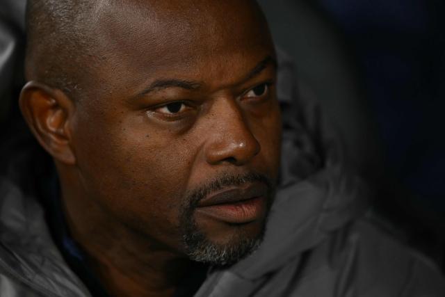 Fluminense's head coach Marcao looks on ahead of the Copa Libertadores quarter-final second leg football match between Argentina's Platense and Brazil's Fluminense at the Ciudad de Vicente Lopez stadium in Vicente Lopez, Buenos Aires province, Argentina on September 15, 2026. (Photo by Luis ROBAYO / AFP)
