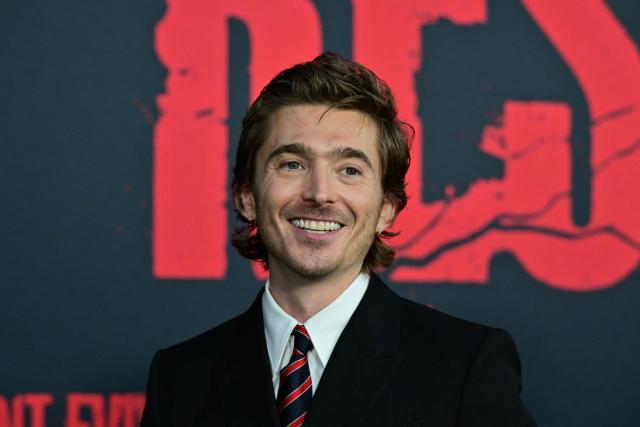US actor Austin Abrams attends the premiere of Columbia Pictures' "Resident Evil" at the United Theater on Broadway in Los Angeles on September 15, 2026. (Photo by Frederic J. Brown / AFP)