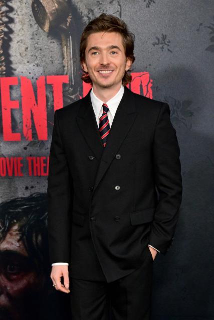 US actor Austin Abrams attends the premiere of Columbia Pictures' "Resident Evil" at the United Theater on Broadway in Los Angeles on September 15, 2026. (Photo by Frederic J. Brown / AFP)