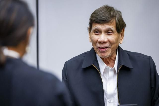 Former Philippine President Rodrigo Duterte appears at the International Criminal Court (ICC) in The Hague on September 16, 2026, during a preparatory session as he faces charges over his “war on drugs,” which killed thousands. Former Philippines president Rodrigo Duterte appeared in person at the International Criminal Court for the first time on September 16, 2026 as he faces charges over his "war on drugs" that killed thousands. The 81-year-old had appeared by video link when he was first brought to the court in The Hague, but had since skipped hearings, with his defence team saying he was too ill. (Photo by Piroschka VAN DE WOUW / ANP / AFP) / Netherlands OUT
