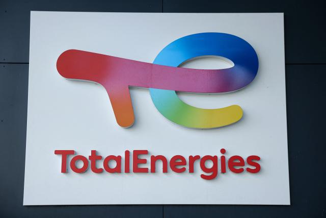 This photograph shows the logo of French oil and gas giant Total Energies at a gas station in Issy-les-Moulineaux, suburb of Paris on September 16, 2026. (Photo by Charlotte SIEMON / AFP)