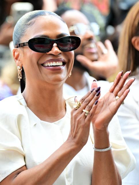 US actress Nia Long applauds during her Hollywood Walk of Fame star unveiling ceremony in the Hollywood neighborhood of Los Angeles on September 16, 2026. (Photo by Frederic J. BROWN / AFP)