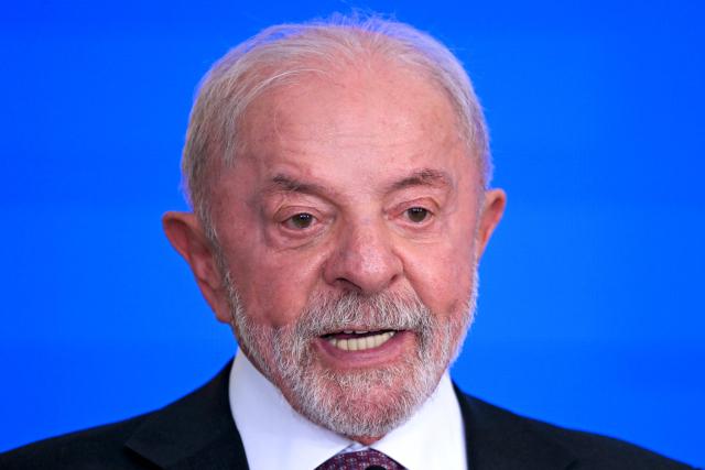 Brazil's Minister of Mines and Energy Alexandre Silveira speaks during a ceremony to sign a decree establishing Brazil's National Policy on Critical Minerals and Rare Earth Elements at the Planalto Palace in Brasilia on September 16, 2026. (Photo by Evaristo Sa / AFP)