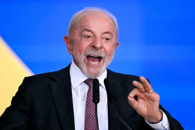 Brazil's President Luiz Inacio Lula da Silva speaks during a ceremony to sign a decree establishing Brazil's National Policy on Critical Minerals and Rare Earth Elements at the Planalto Palace in Brasilia on September 16, 2026. (Photo by Evaristo Sa / AFP)