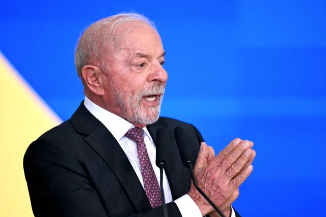 Brazil's President Luiz Inacio Lula da Silva speaks during a ceremony to sign a decree establishing Brazil's National Policy on Critical Minerals and Rare Earth Elements at the Planalto Palace in Brasilia on September 16, 2026. (Photo by Evaristo Sa / AFP)
