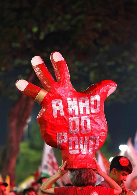 Supporters of Brazil's President and presidential candidate Luiz Inacio Lula da Silva attend a campaign rally in Ceilandia, Federal District, Brazil on September 16, 2026. Brazil will hold a presidential election on October 4, 2026. (Photo by Sergio Lima / AFP)