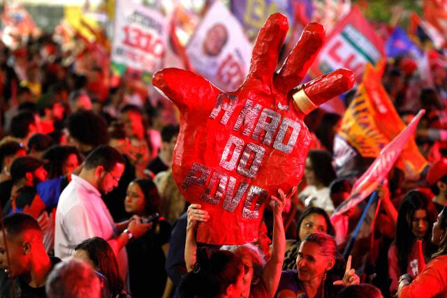 Supporters of Brazil's President and presidential candidate Luiz Inacio Lula da Silva attend a campaign rally in Ceilandia, Federal District, Brazil on September 16, 2026. Brazil will hold a presidential election on October 4, 2026. (Photo by Sergio Lima / AFP)