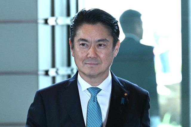 Newly-appointed Japanese Minister of Justice Takashi Yamashita arrives at the prime minister’s office in Tokyo on September 17, 2026, ahead of an expected cabinet reshuffle. (Photo by Rie KIKUCHI / AFP)