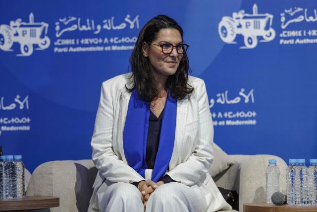 Secretary General of the Authenticity and Modernity Party (PAM) Fatima Ezzahra El Mansouri, who is also Morocco's Minister of National Planning, Urban Planning, Housing and Urban Policy and Mayor of Marrakesh, attends a party rally in Tangier on September 16, 2026, as part of PAM's electoral campaign ahead of Morocco's legislative elections, scheduled for September 23. Campaigning for Morocco's legislative election opened on September 10, with the governing coalition seeking to retain power amid discontent over economic and regional inequalities. The disparities are set to be a major issue in the vote, which will be held days before the first anniversary of a youth-led protest movement. (Photo by Abdel Majid BZIOUAT / AFP)