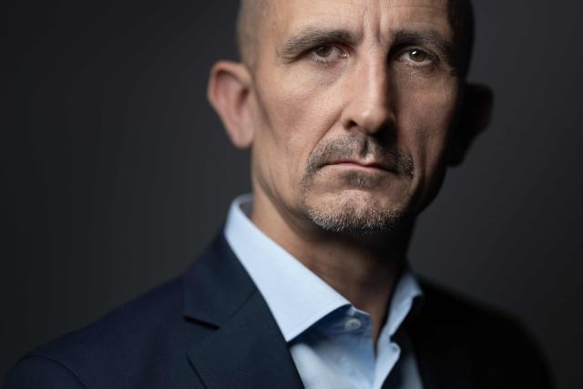 (FILES) Head of the Central Office for the Fight Against Organized Crime (OCLCO) Thibaut Fontaine, poses in his office in Nanterre on September 07, 2026. Heir to the famous "Brigades du Tigre" (Tiger Brigades), "l'Office central de lutte contre le crime organise" (the Central Office for the Fight against Organized Crime - OCLCO), which is celebrating its twentieth anniversary, is confronted with "high-spectrum" crime undergoing a "profound transformation" around the highly lucrative drug trade, explains its head, Thibaut Fontaine, in an interview with AFP. (Photo by Joel Saget / AFP)