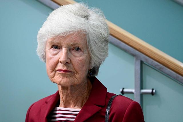 German publisher Friede Springer attends a campaign event of the conservative Christian Democratic Union (CDU) party at its headquarters in Berlin, eastern Germany, on September 17, 2026. Berlin's State elections take place on September 20, 2026. (Photo by John MACDOUGALL / AFP)