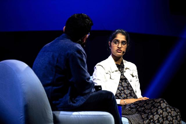 Google Senior Director & Head of Product Tulsee Doshi participates in a discussion during day two of the "ALL IN 2026" conference at the Palais des Congres de Montreal in Montreal, Quebec, Canada, on September 17, 2026. "ALL IN" is Canada's largest artificial intelligence and technology event. (Photo by ANDREJ IVANOV / AFP)