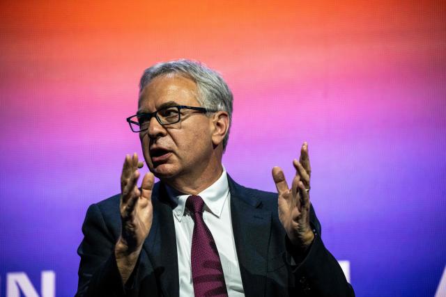 Julien Billot, CEO of Scale AI, speaks during day two of the "ALL IN 2026" conference at the Palais des Congres de Montreal in Montreal, Quebec, Canada, on September 17, 2026. "All In" is Canada's largest artificial intelligence and technology event. (Photo by ANDREJ IVANOV / AFP)