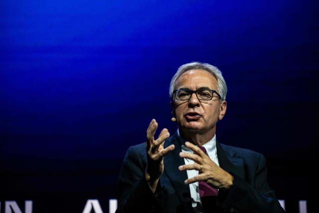 Julien Billot, CEO of Scale AI, speaks during day two of the "ALL IN 2026" conference at the Palais des Congres de Montreal in Montreal, Quebec, Canada, on September 17, 2026. "All In" is Canada's largest artificial intelligence and technology event. (Photo by ANDREJ IVANOV / AFP)