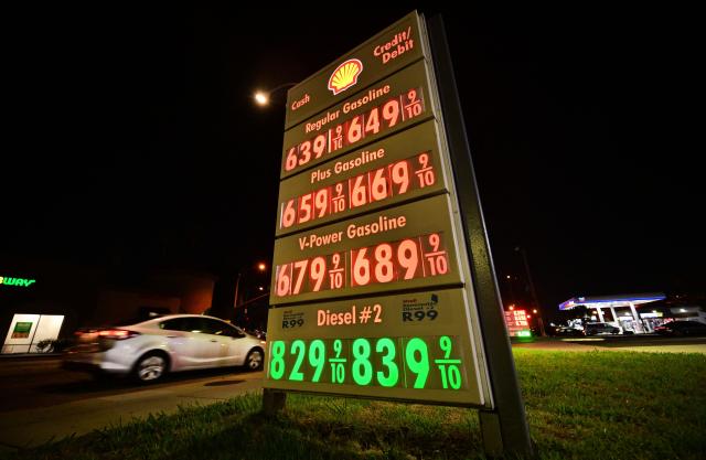 Diesel prices are displayed above $8 per gallon at a gas station in Los Angeles, on September 17, 2026, as prices reach record highs across the United States. Average diesel prices in the United States struck a record high of just under $6.27 a gallon on September  15, the motorists' association AAA said, pressuring President Donald Trump ahead of midterm congressional elections.
The price of the fuel used largely in road hauling, agriculture and construction hit $6.2694, according to the association, as the Middle East war tightens supplies and Ukraine strikes Russian refineries. (Photo by Frederic J. BROWN / AFP)