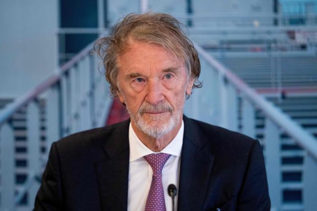 INEOS chairman Sir Jim Ratcliffe reacts on stage during the inauguration of the Greensand carbon capture and storage (CCS) project in Esbjerg, Denmark, on September 18, 2026. Greensand is the first project in the European Union designed to demonstrate a full CCS value chain, including the capture, transport and storage of carbon dioxide in depleted oil and gas reservoirs beneath the North Sea. (Photo by Bo Amstrup / Ritzau Scanpix / AFP) / Denmark OUT