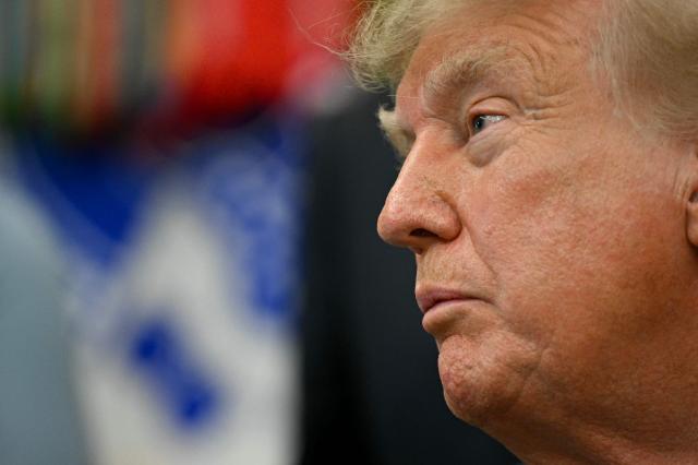 US President Donald Trump speaks about healthcare in the Oval Office of the White House in Washington, DC, on September 18, 2026. (Photo by Jim WATSON / AFP)