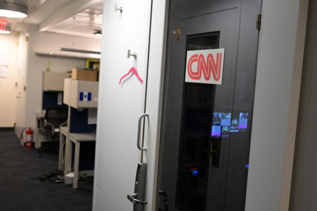 CNN's broadcast booth is seen in the press area of the White House in Washington, DC, on September 19, 2026. The White House made good on US President Donald Trump's vow to deny CNN, MS NOW and Politico access to the presidential mansion as punishment for reporting what he calls "fake news." The three news outlets denounced the ban as a violation of the US constitution and vowed to keep reporting on the US government. (Photo by Oliver Contreras / AFP)
