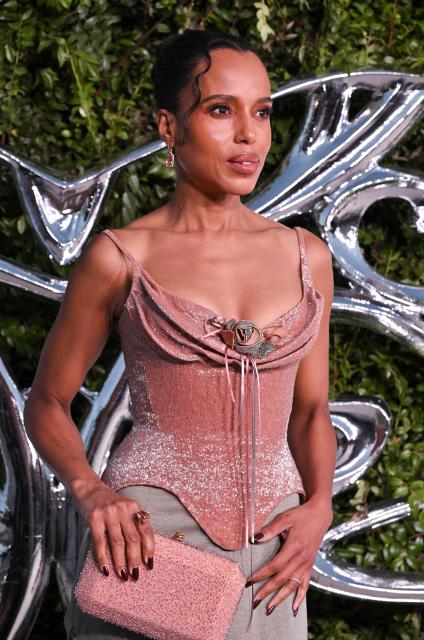US actress Kerry Washington attends the Lucas Museum of Narrative Art opening night celebration in Los Angeles on September 19, 2026. (Photo by LISA O'CONNOR / AFP)