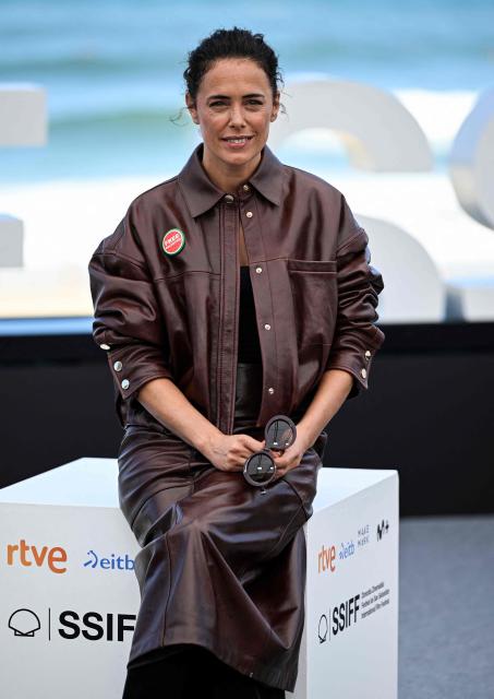 Spanish actress Patricia Lopez Arnaiz poses during a photocall to promote the film "Sacamantecas" during the 74th San Sebastian International Film Festival in the northern Spanish Basque city of San Sebastian on September 21, 2026. (Photo by ANDER GILLENEA / AFP)