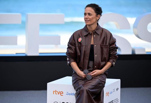 Spanish actress Patricia Lopez Arnaiz poses during a photocall to promote the film "Sacamantecas" during the 74th San Sebastian International Film Festival in the northern Spanish Basque city of San Sebastian on September 21, 2026. (Photo by ANDER GILLENEA / AFP)