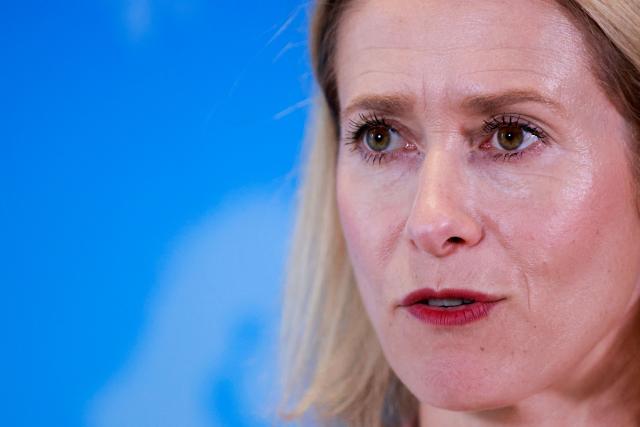 Vice President of the European Commission Kaja Kallas speaks during a news conference ahead of the United Nations General Assembly in New York, on September 21, 2026. (Photo by Leonardo MUNOZ / AFP)
