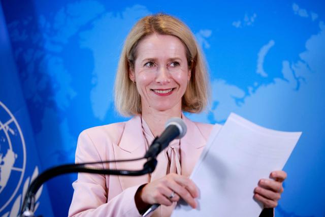 Vice President of the European Commission Kaja Kallas speaks during a news conference ahead of the United Nations General Assembly in New York, on September 21, 2026. (Photo by Leonardo MUNOZ / AFP)