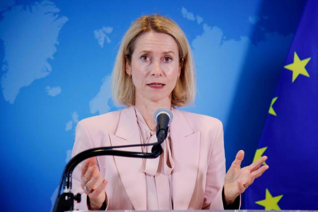 European Commission Vice President Kaja Kallas speaks during a news conference ahead of the United Nations General Assembly in New York, on September 21, 2026. (Photo by Leonardo MUNOZ / AFP)