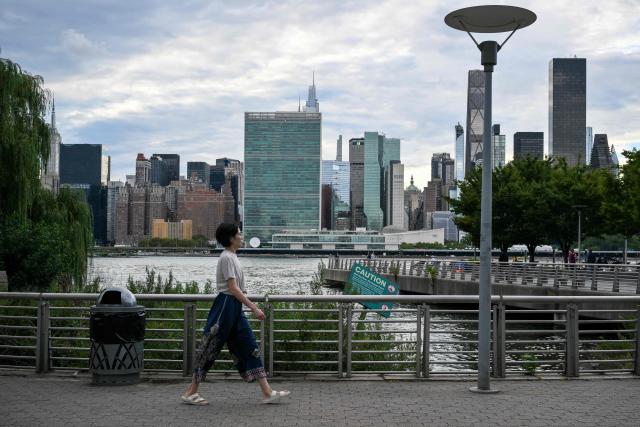 The United Nations Headquarters is seen ahead of the 81st General Assembly in New York, on September 21, 2026. (Photo by ANGELA WEISS / AFP)