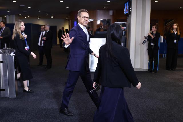 Finland's President Alexander Stubb arrives for the 81st United Nations General Assembly at the United Nations Headquarters in New York, on September 22, 2026. (Photo by CHARLY TRIBALLEAU / AFP)